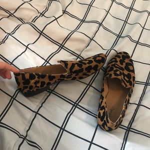Cheetah print loafer style slip ons!